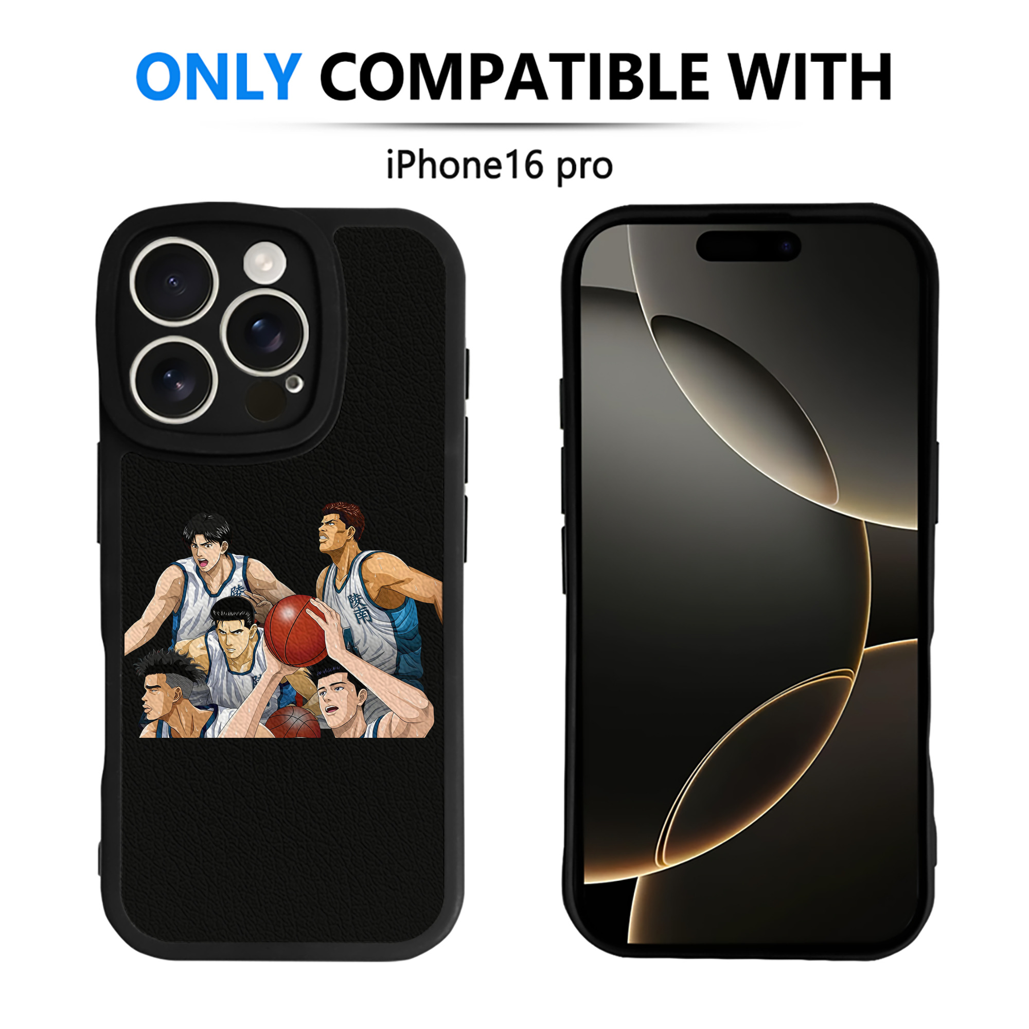 （画像用） SLAM DUNK／スラムダンク 【iPhone 16シリーズ対応】シリコンスマホケース（レザー調） 材質：シリコン